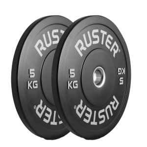 Double bumper 5kg fitness bodybuilding discs